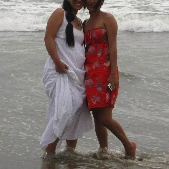 White Shoulder Strap Dress. Size - S - Picture 10 of 12